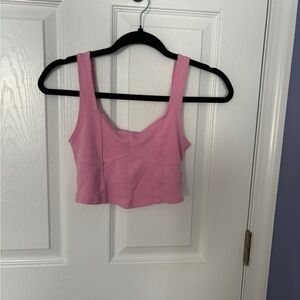NWOT H&M pink corset tank top